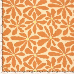 Musselin Blumenprint - lachs