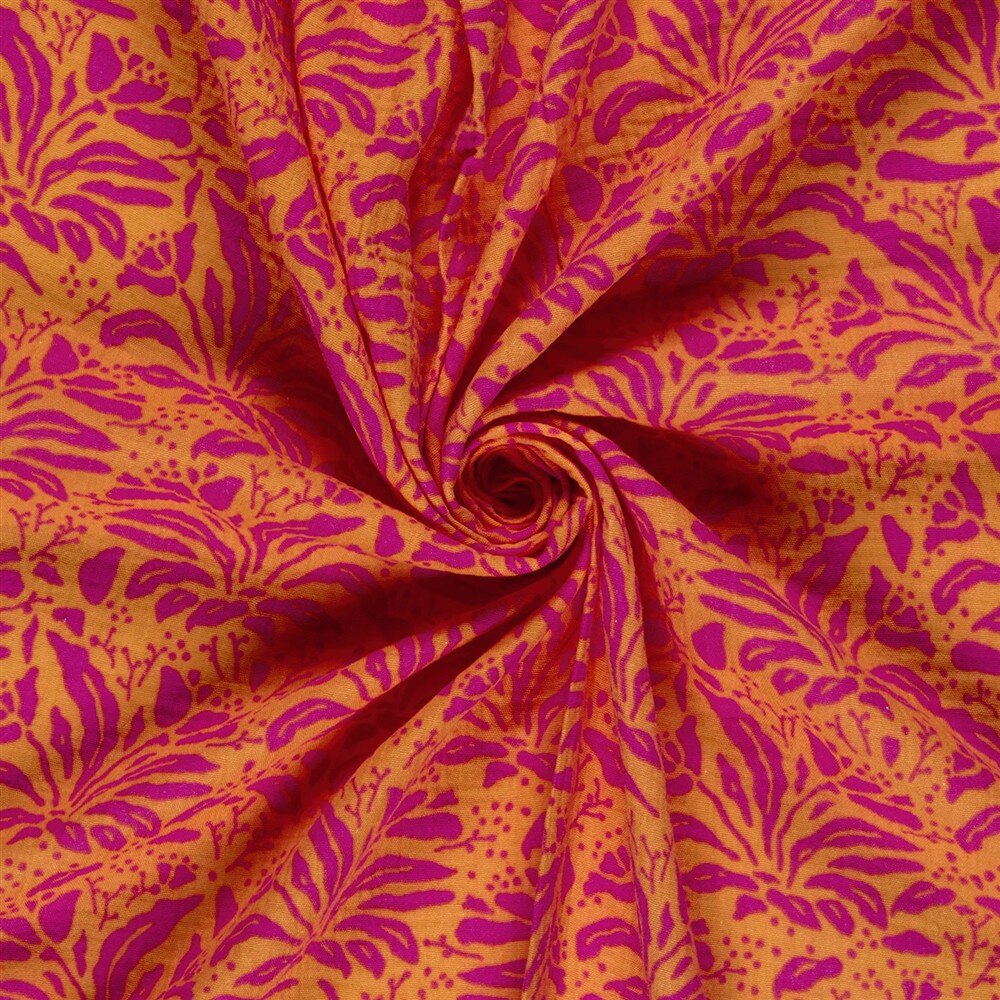 Musselin Pflanzen - lachs/pink