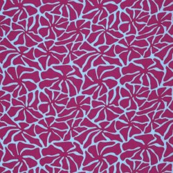 Musselin Blütenformen - eisblau/pink