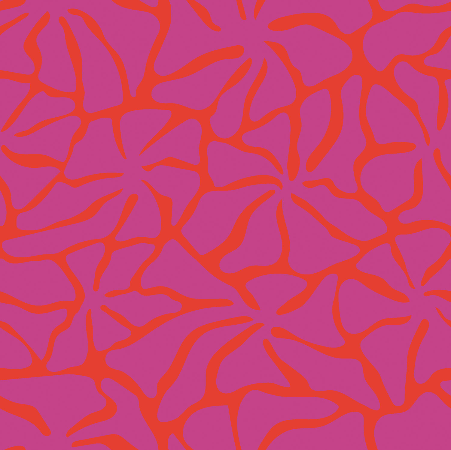 Musselin Blütenformen - koralle/pink