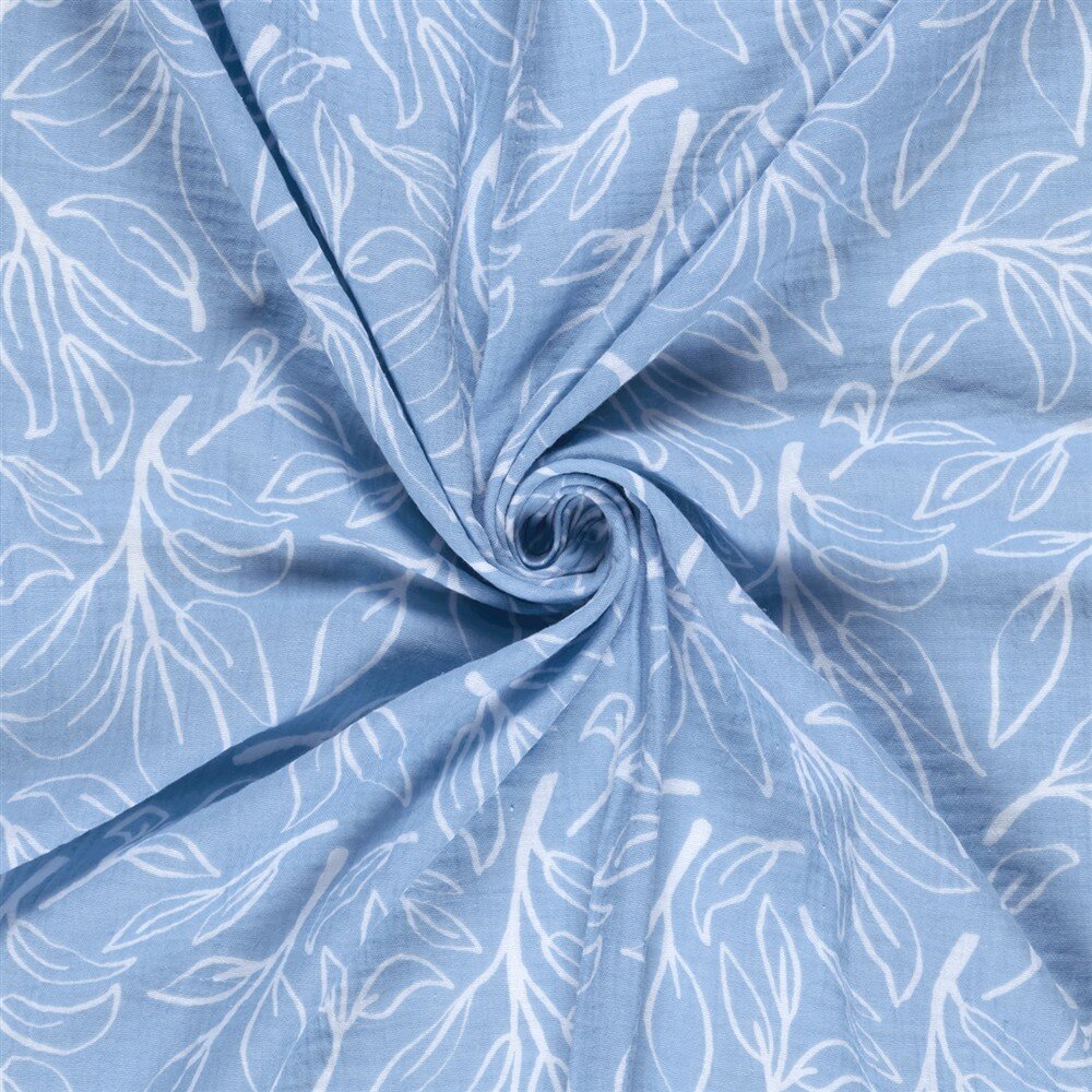 Musselin Zweige - eisblau