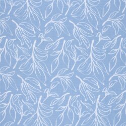 Musselin Zweige - eisblau