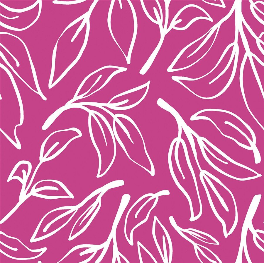 Musselin Zweige - dunkelpink