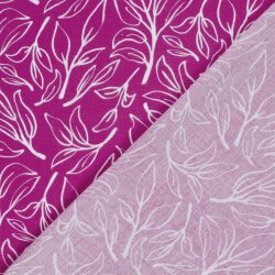 Musselin Zweige - dunkelpink