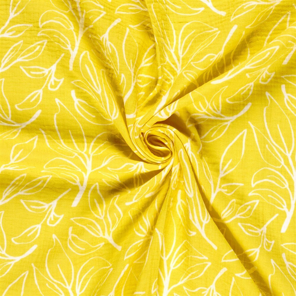 Musselin Zweige - gelb