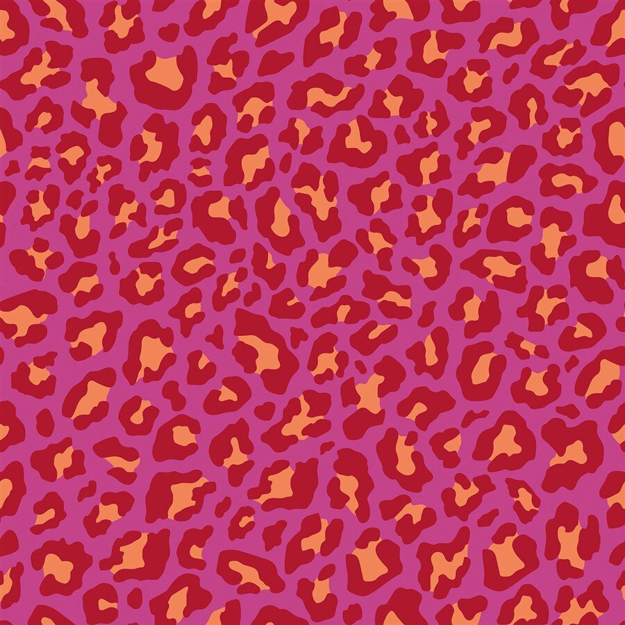 Musselin Leotupfen - pink