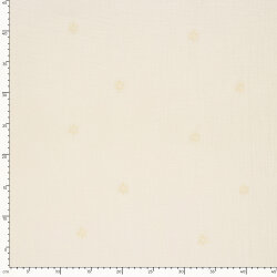 Musselin Bestickte Blümchen - creme