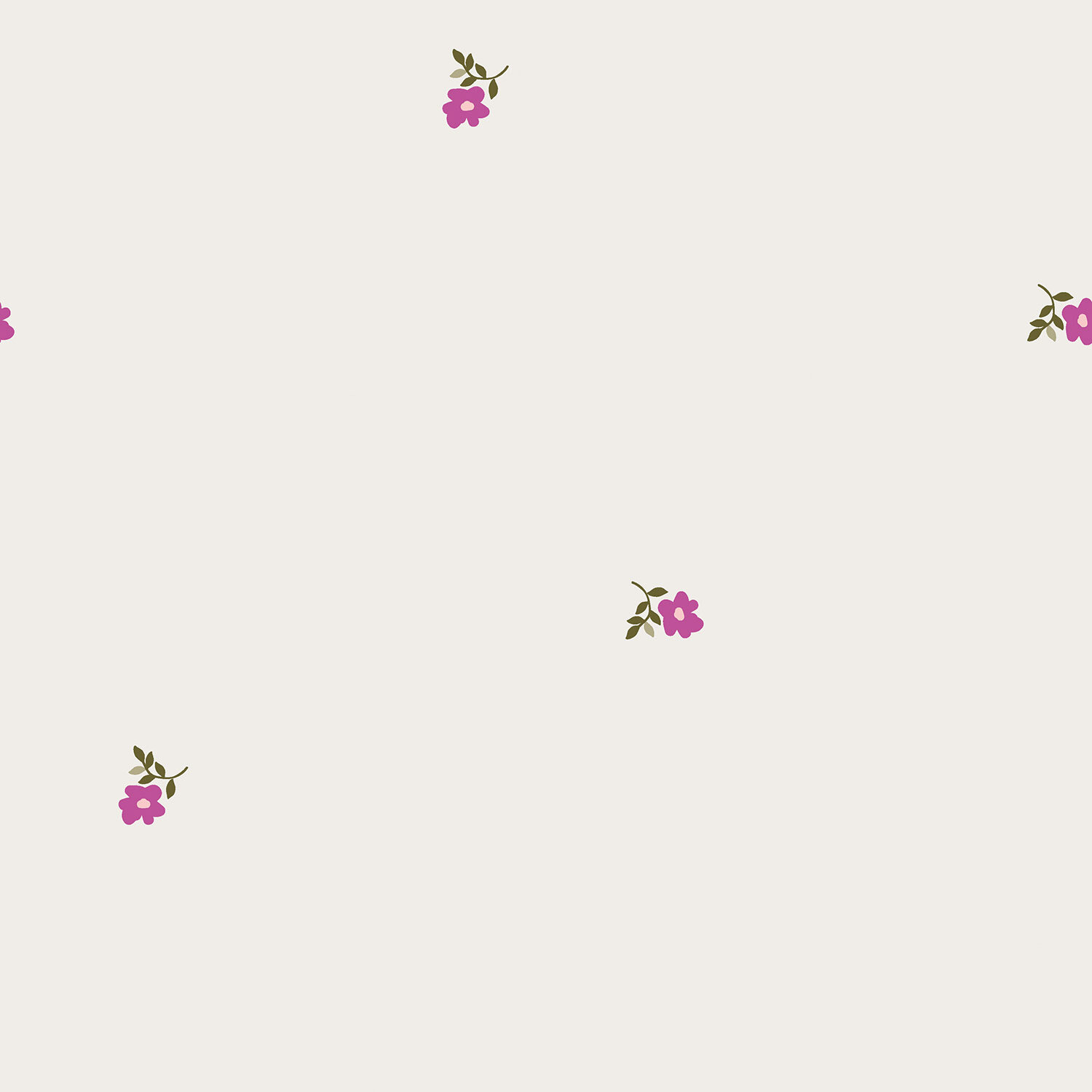 Musselin Bestickte kleine Blume - creme