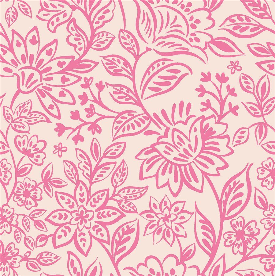 Musselin Blumenzauber - creme/hellink