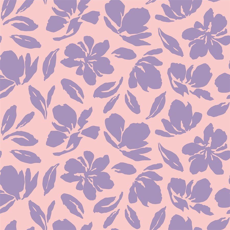 Musselin Blumenwind - softrosa