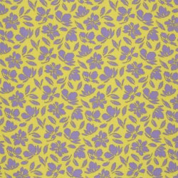 Musselin Blumenwind - gelb