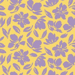 Musselin Blumenwind - gelb