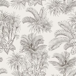 Musselin Palmen - creme