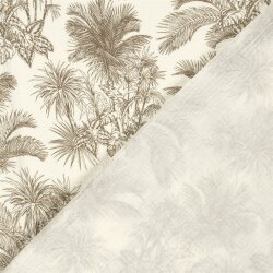 Musselin Palmen - creme