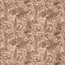 Musselin Dschungelpflanzen - rosa