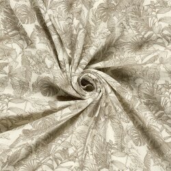 Musselin Dschungelpflanzen - creme