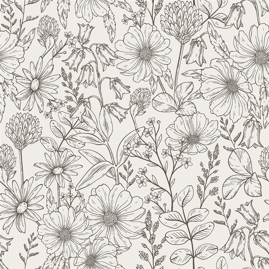 Musselin Blumenwiese - creme