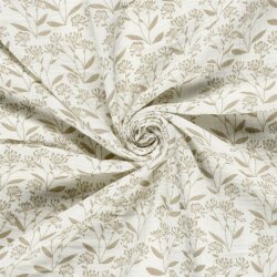Musselin Blumendolden - creme/beige