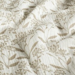 Musselin Blumendolden - creme/beige