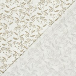 Musselin Blumendolden - creme/beige