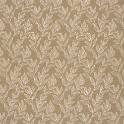 Musselin Blätterranken - dunkelbeige/creme