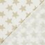 Musselin Sterne - creme/beige