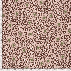 Musselin Leoflecken & Herzen - rosa