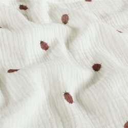 Musselin Marienkäfer - creme