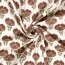 Musselin Ornament Blumen - creme/antikpink