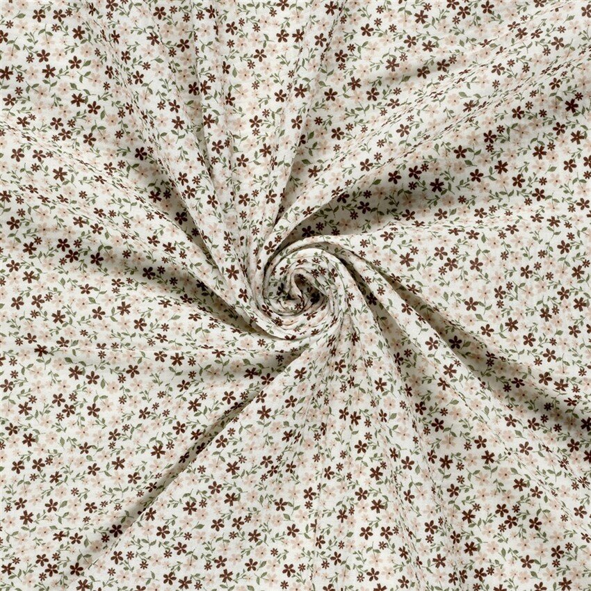 Musselin Mini Blumen - creme