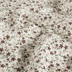 Musselin Mini Blumen - creme