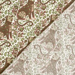 Musselin versteckter Panther - creme/antikpink