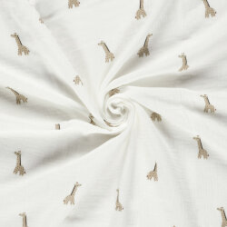 Musselin Giraffen - creme