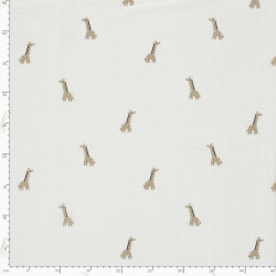 Musselin Giraffen - creme