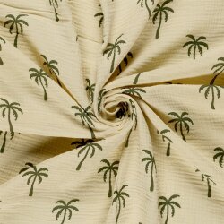 Musselin Palmen - hellbeige