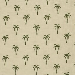 Musselin Palmen - hellbeige