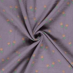 Musselin Tulpen - lavendel