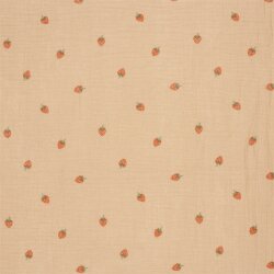 Musselin Erdbeeren - altrosa