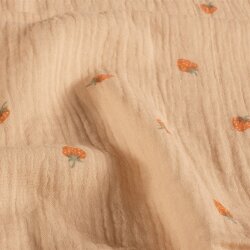 Musselin Erdbeeren - altrosa