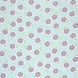 Musselin Schnittblumen - eisblau