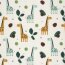 Musselin bunte Giraffen - creme