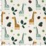 Musselin bunte Giraffen - creme