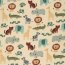 Musselin bunte Zootiere - vanille
