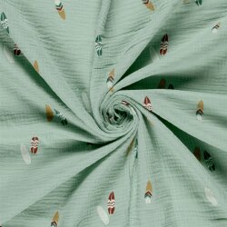 Musselin Surfbretter - hellblau