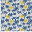 Musselin Palmen - creme/blau