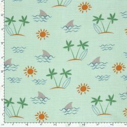 Musselin einsame Insel - softmint