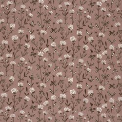 Baumwollpopeline Blumenwiese - hellmalve