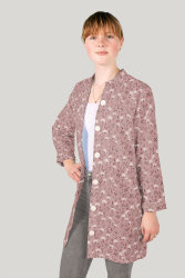 Baumwollpopeline Blumenwiese - hellmalve