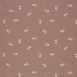 Baumwollpopeline kleine Zweige - hellmalve