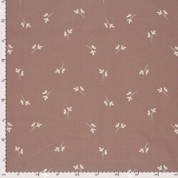 Baumwollpopeline kleine Zweige - hellmalve